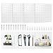 Peg Boards, Metal Pegboard Panels 16â€Ã—16â€ Pegboard Wall Organizer 4 Pcs Lager Metal Peg Board for Walls Home, Garage Tool Storage, Office Organization, Craft Room, Kitchenï¼ˆWhiteï¼‰