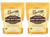 Bob's Red Mill 2 Organic Dark Rye Flour - 2 20 Ounce (1.25 lbs) Stand Up Resealable Bags