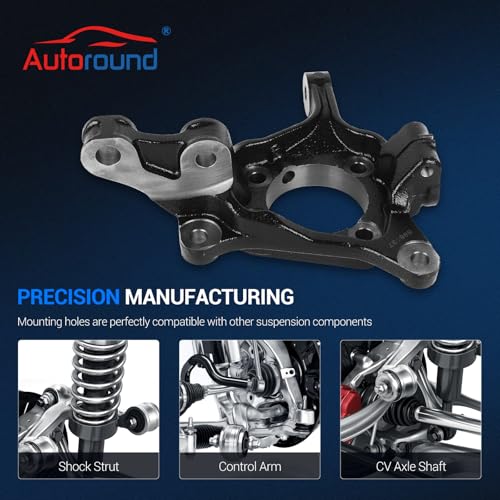 Autoround Front Steering Knuckle Fit for Subaru Forester 2014-2018, Crosstrek 2016-2017, Impreza 2014-2016, WRX STI 2014, XV Crosstrek 2014-2015, Replace# 698-137 698137 28313AG010, Left Driver Side by Autoround - Used condition - Image 5
