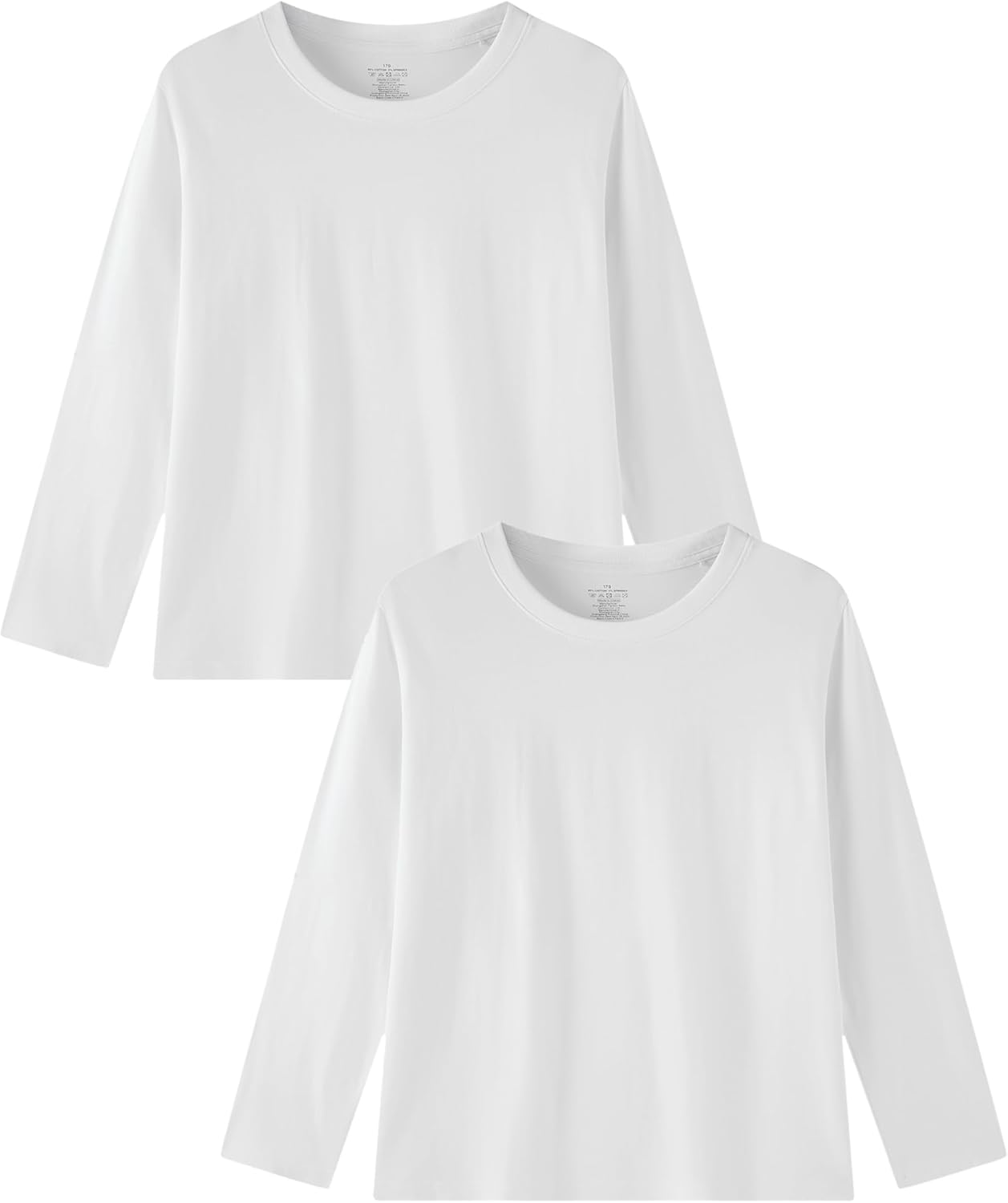 Family Feeling Kids Long Sleeve Crewneck Tshirt Boys Plain T-Shirt