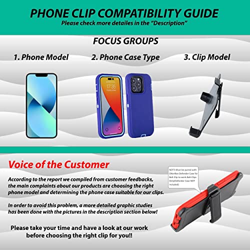 Clip de ceinture pour iPhone 14 Pro Max OtterBox orientable