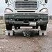 Titan Ramps Semi-Truck Riser Ramp, Heavy-Duty Aluminum, 20,000 Lbs Capacity, Silver - Automotive Wheel Ramps for Large Trailer Trucks and Vehicles
