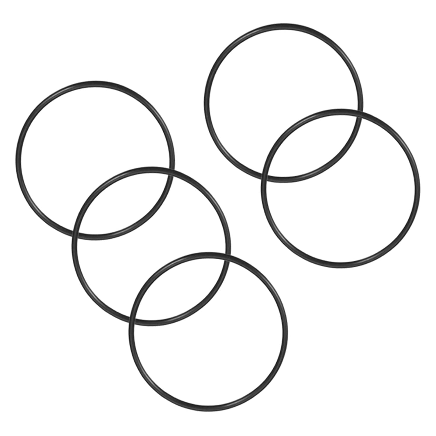 Othmro 25Pcs Rubber O-Rings, Nitrile Rubber Washers Seal O Rings, 77mm OD 74mm ID 1.5mm Width, Sealing Gasket for Taps, Plumbing — image 1