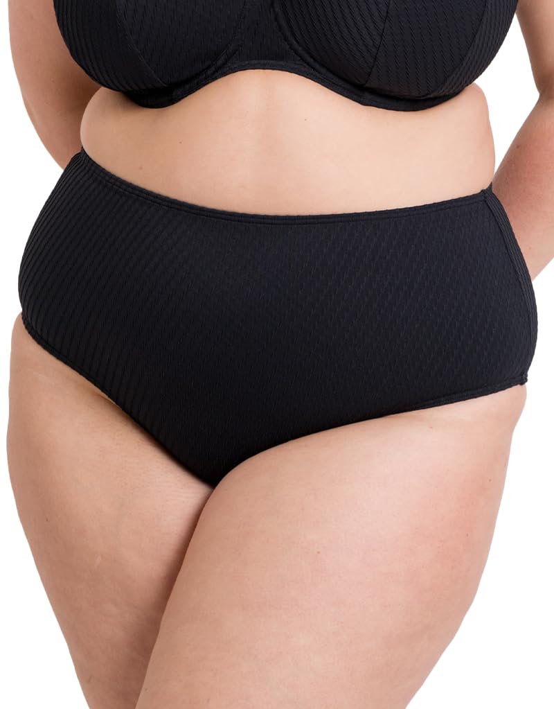 Curvy Kate Jet Set High Waist Bikini Brief Black 2XL