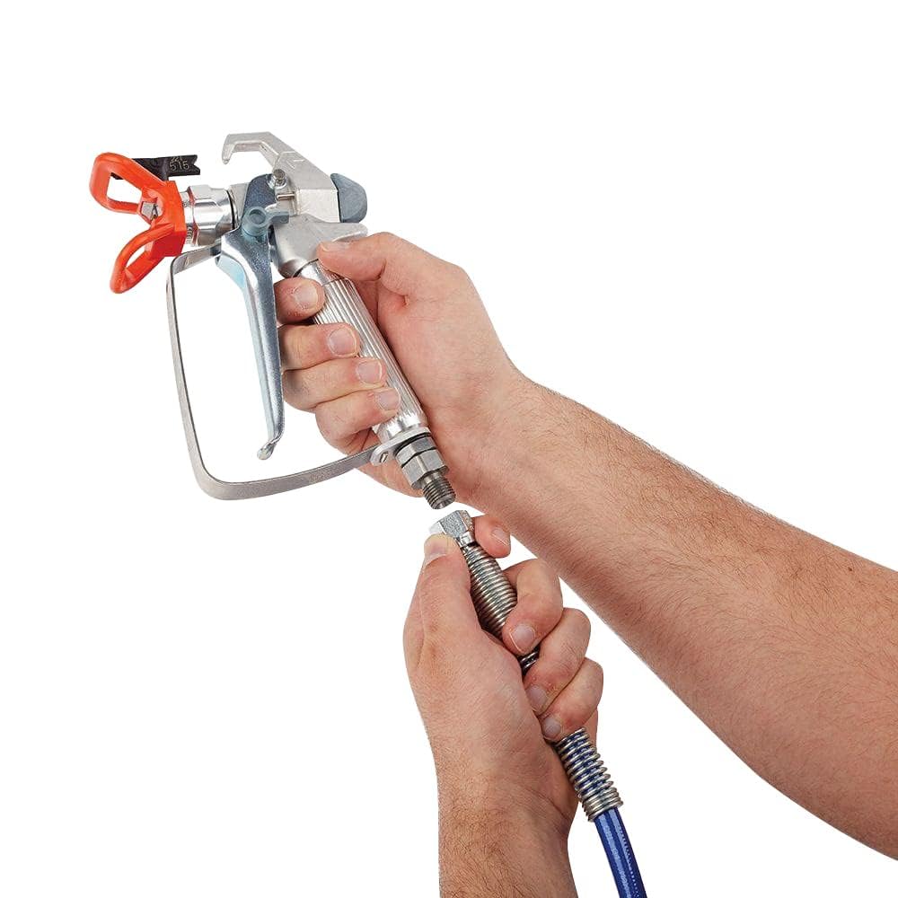 Tuyau pulvérisateur de peinture sans air de 15 m - Tuyau universel en fibre haute pression - Tuyau de pulvérisation pour pistolet pulvérisateur - Bleu eau