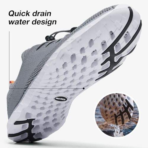 ALEADER Xdrain Men's Water Shoes Lightweight Pool Swim Shoes for Water Sport, Tennis, Walk & Travel3