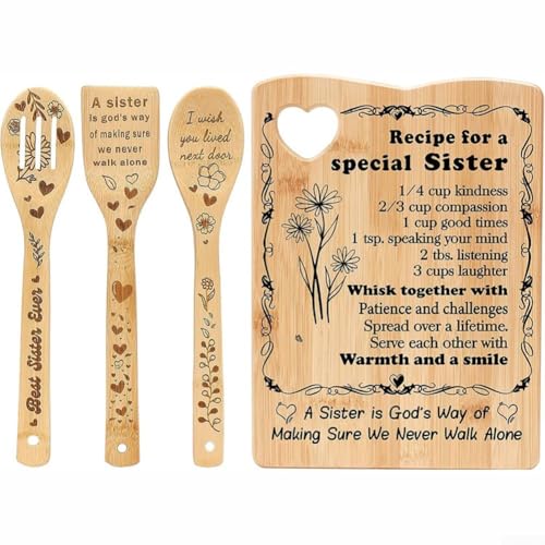 Ensemble de planches à découper en bois dur en forme de cœur pour une décoration de cuisine améliorée fonctionnelle pour hacher, trancher et rouler la pâte avec ustensiles