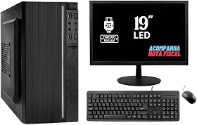 COMPUTADOR PC COMPLETO INTEL 3ª GERAÇÃO 8GB RAM SSD 240GB MONITOR 19''