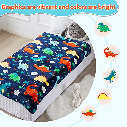 Mermaker Dinosaur Blanket For Boys, Dinosaur Toddler Blanket For Boys And Girls, Cute Dinosaur Blankets For Kids, Toddler Boys Blanket Soft Dinosaur Fleece Kids Throw Blanket For Toddler (50X60 Inch) #TOP4