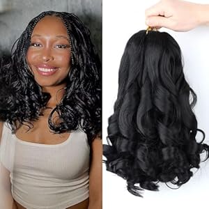 French Curl Braiding Hair,14 Inch L...