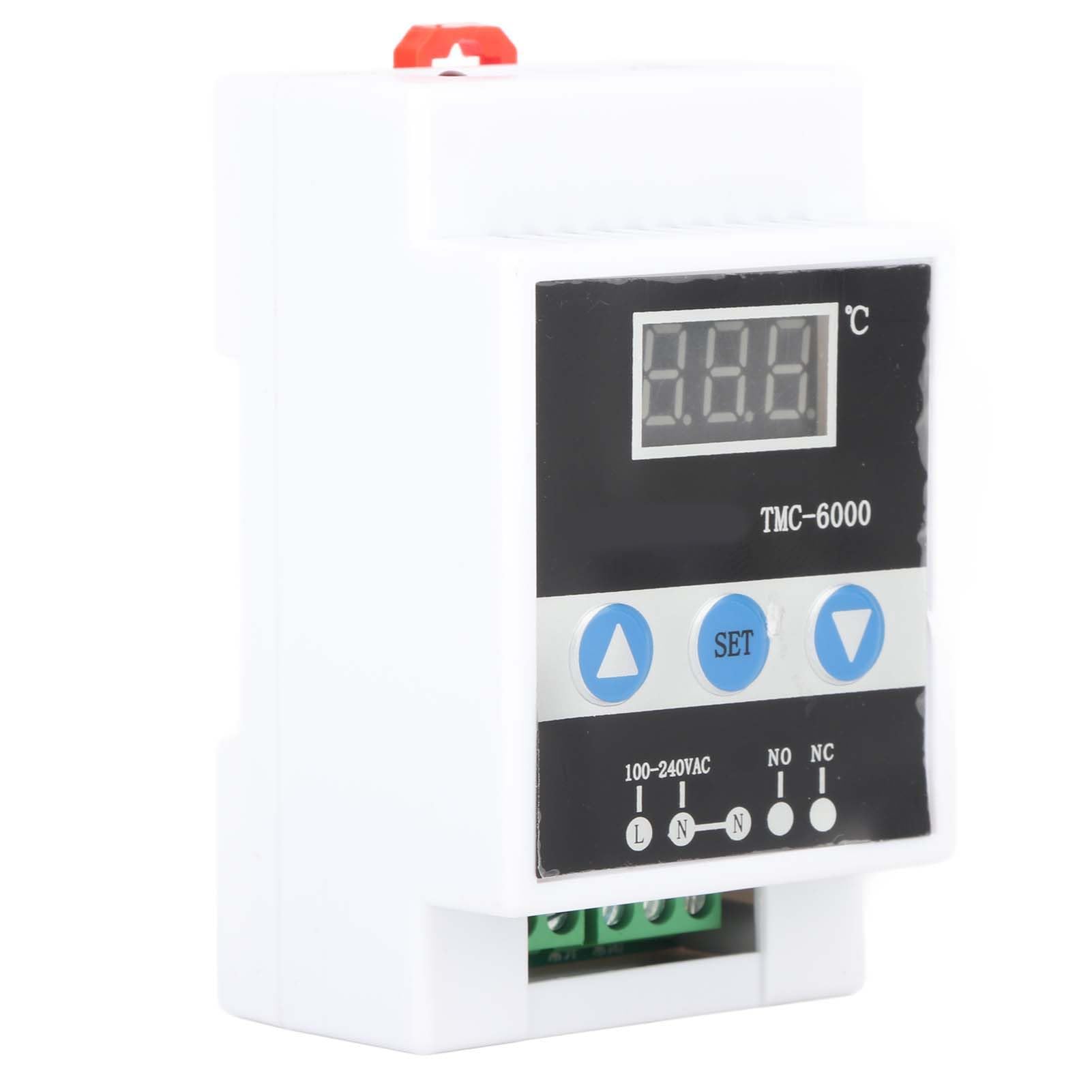 Régulateur de Température Thermostat Numérique Contrôle Contrôleur de Montage sur Rail DIN TMC-6000 AC110-240V Accessoires Professionnels