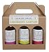Calvit's Shrubs - "Shrubber's Sampler #1" Gift/Variety Pack - Ginger-Lemongrass • Thai Basil • Beet-Ginger — Handmade mixer for soft drinks & cocktails (3 x 8 oz.)