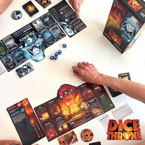 Lucky Duck Games | DICE THRONE : Moine vs Paladin | Jeu de Société pour Adultes & Enfants | Jeu de Stratégie | Combat de Dés et Pouvoirs | 2 Joueurs | 20 à 40 Min | En Français - vue 6