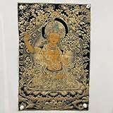 LJISEHG 60x90 cm China Embroidery Thangka Bodhisattva Buddha Painting Mural Handicraft
