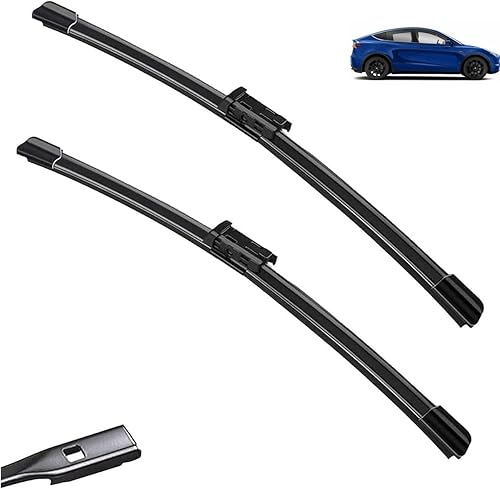 Limpiaparabrisas delantero de automóvil, compatible con Tesla modelo Y 2020-2023, limpiaparabrisas limpio, cepillos de lluvia de automóvil, 26 + 19