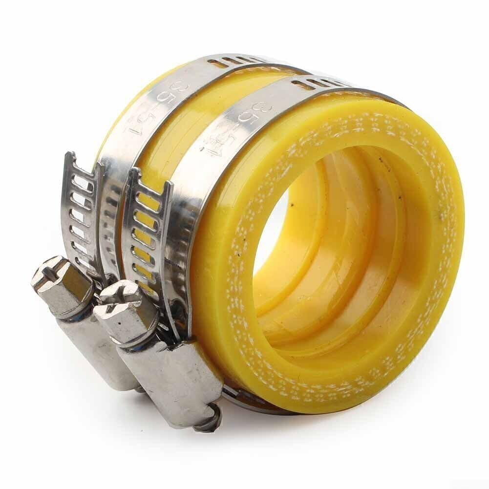 Colector de admisión de carburador a filtro de aire de 28 mm y 30 mm, adaptador de goma amarilla para PWK GZ OKO ZSDTRP, compatible con ATV Scooter Dirt para bicicleta