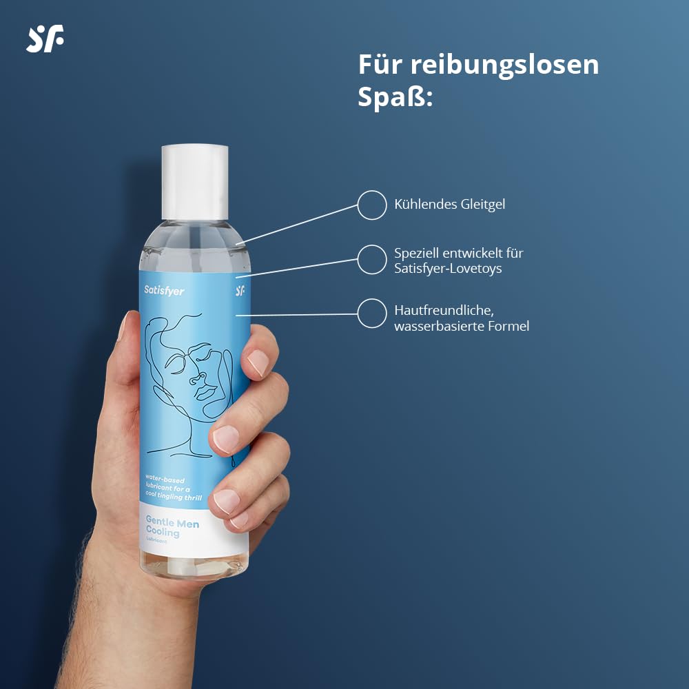 Satisfyer Men Gleitgel Cooling, Wasserbasiert, 300 ml