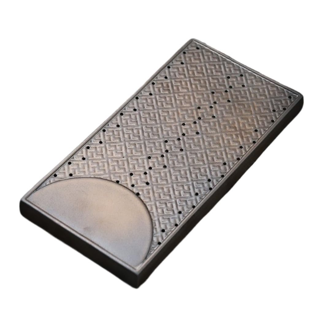 GTHTUHFD Kung Fu Tea Tray Ceramic Dry Tea Tray Household Drainage Tray Retro Rectangular Water Storage Tea Tray Tea Room Tray