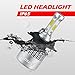 INFITARY LED Headlight Bulbs H4 9003 Conversion Kits High/Low Beam Auto Headlamp Dual Beam Car Head light 72W 6500K 10000LM COB Chips 1 pair(H4/9003/HB2 Hi/Lo)