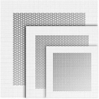 6 Pieces Aluminum Wall Repair Patch Self Adhesive, 4/6/ 8 Inch Fiber Mesh Over Galvanized Plate, Heavy Duty Dry Wall Hole Repair Patch for Drywall Plasterboard