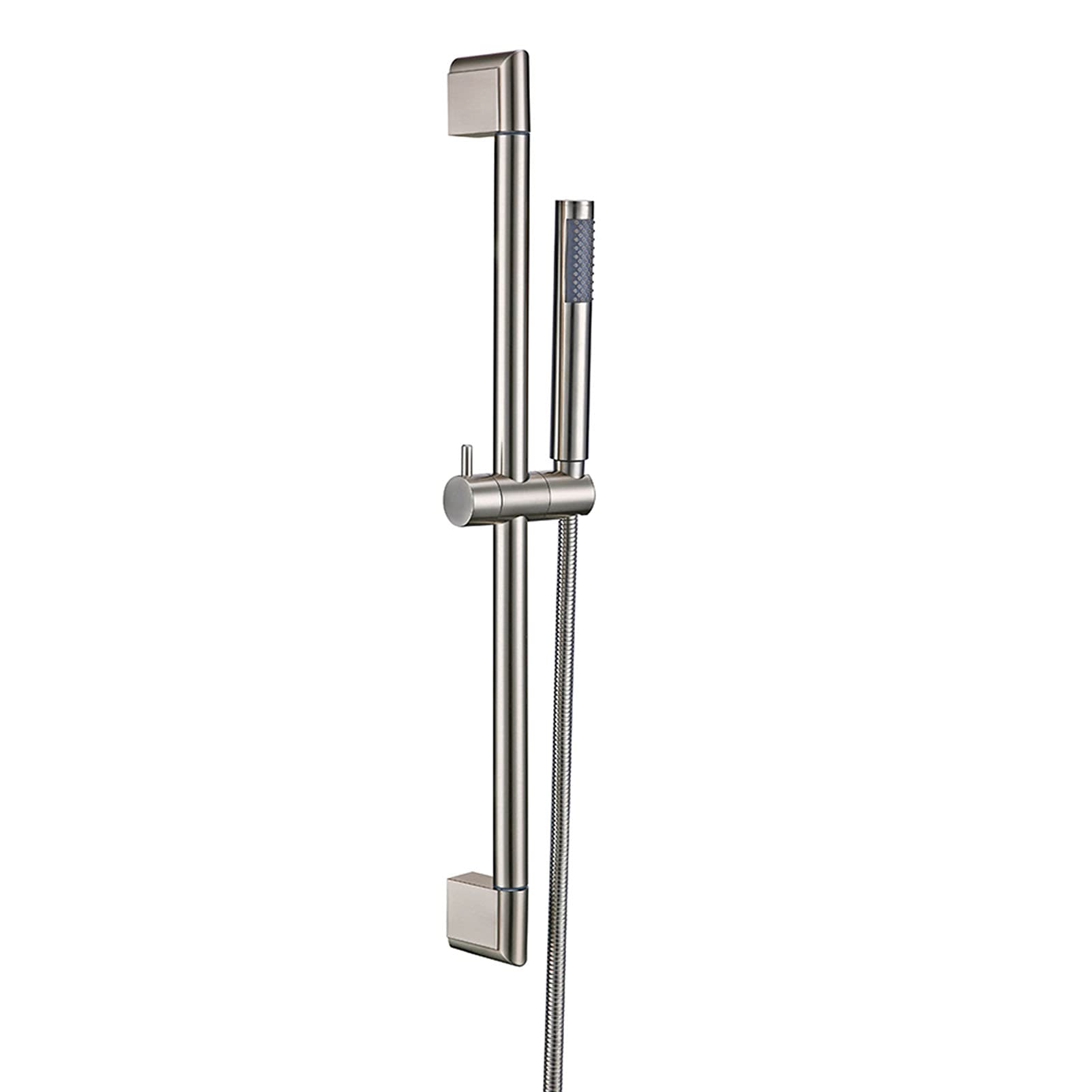 Cabezal de ducha con barra deslizante, Kit de ducha de mano ABS con manguera, Juego de soporte ajustable de montaje en pared, Juego de ducha de baño cepillado, Accesorios de baño