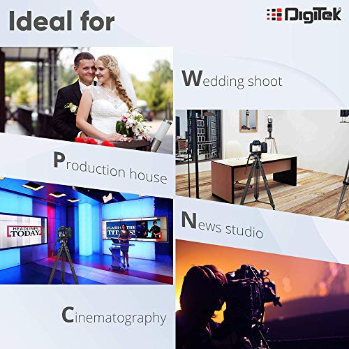 Digitek Professional Video Aluminium Tripod with Multipurpose Head for Low Level Shooting, Panning f amazinggiftidea-com