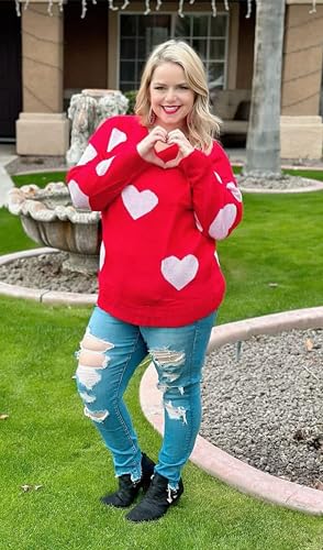 Image of RITERA Womens Plus Size Sweaters Long Sleeve Casual Pullover Warm Knit Jumper Tops XL-5XL