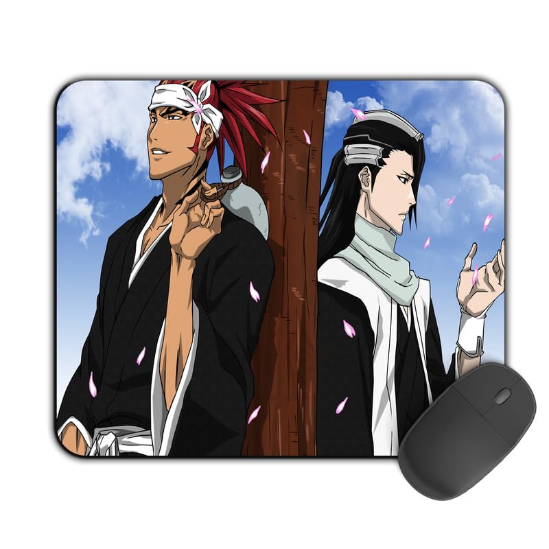 Image of Printed Designer Mouse Pad Renji & Byakuya (200MM X 240 X 3MM) Enhance Gaming and Work Performance Comfortable and Precise Non-Slip Water Proof Bleach Mouse Pad.