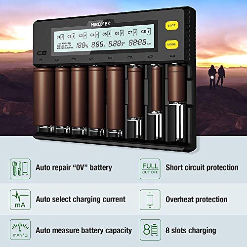 Cosoos C8 BATTERY CHARGER Miboxer 18650 Battery Charger thumb #3