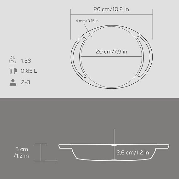 Lava Casting Mini Round Diameter 20, Pan