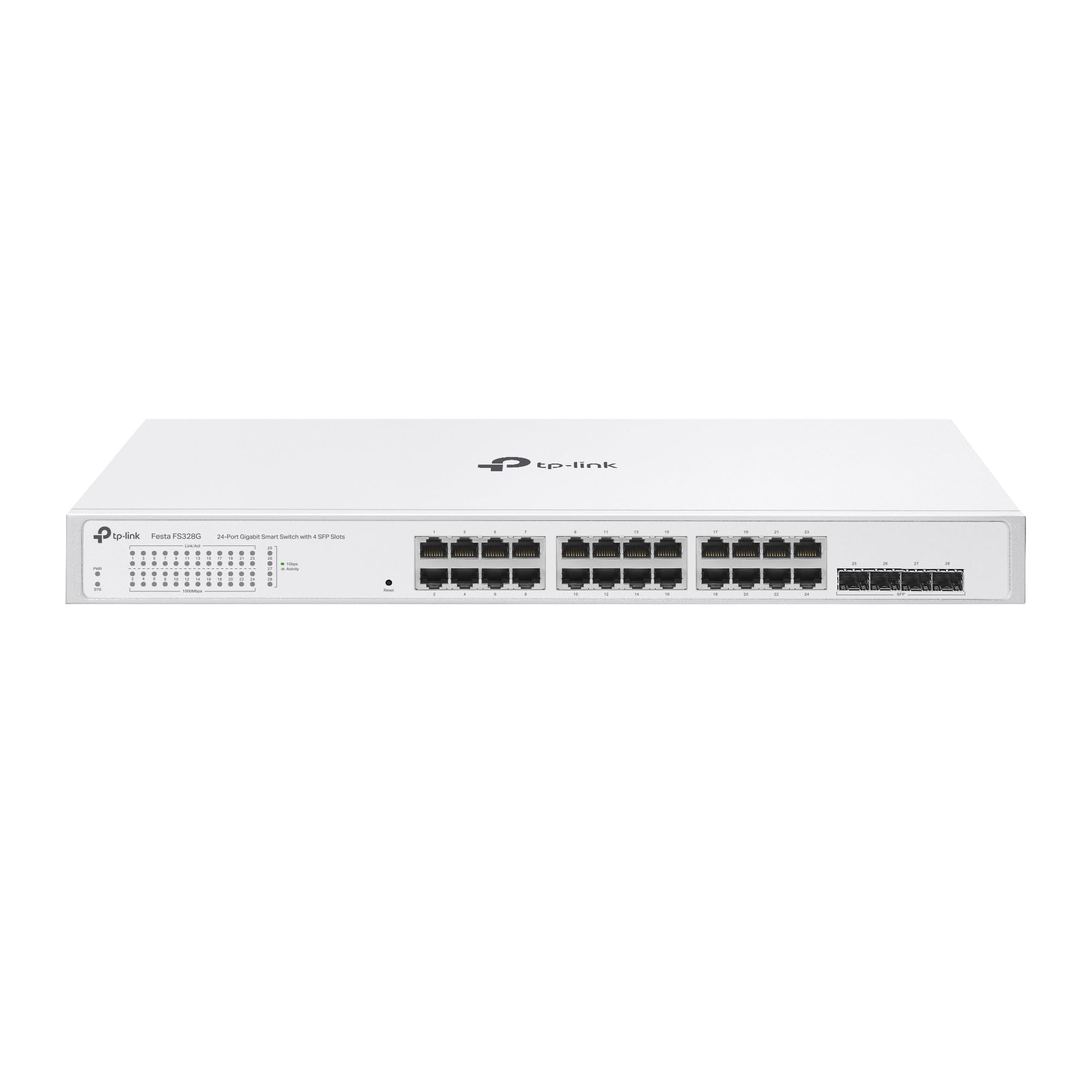 TP-Link TP-Link Festa FS328G - 24-Port Gigabit Switch with 4 SFP Slots, Cloud Management, Enterprise Network Optimization, Security and Stable Performance