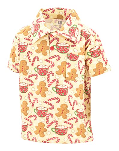 Image of Unique Baby Short Sleeve Collared Boys Polo Shirt, Toddler Kids Polo Shirts