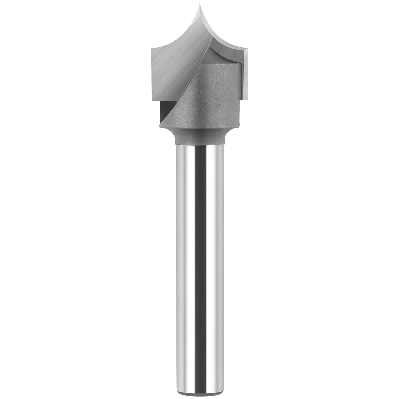 BINSTAK 1/4" Shank Point Cutting Roundover Router Bit 1/4" Radius, 1/2" Cutting Diameter Carbide Tipped Round Over Beading Bits for CNC Router