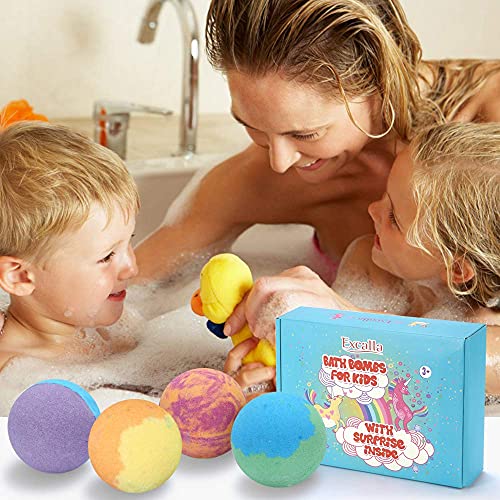 image for Excalla Bath Bombs for Kids with Toys inside for Girls Boys - 12 Set X