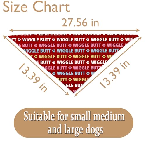 Bandana chien Wiggle Butt JXGZSO, foulard amusant pour chien frétillant - 5