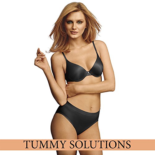 Maidenform Flexees Women's Shapewear Hi-Cut Brief 2-Pack, Black, Large/14