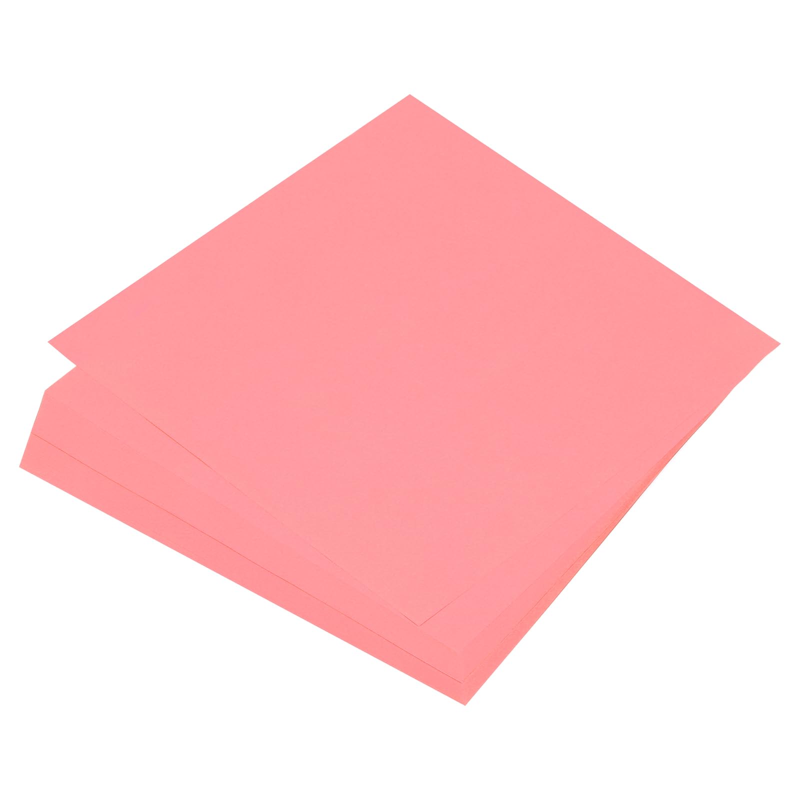 Meccanity 100 Sheets Double-Sided Origami Paper - 8x8 Inch Square Sheets For Crafts, Orange Red