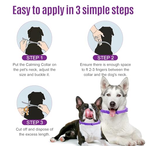 Image of ART OF SPORT Calming Collar for Dogs, 4Pcs Adjustable Pheromone Dog Calming Collar, Last 60 Days Anxiety Relief Diffuser for Dogs and Puppies, Releases Pheromone, Anxiety, Stress & Fear Control