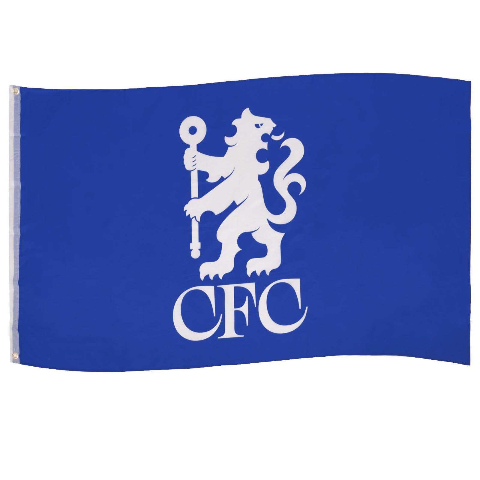 Chelsea Official Football Flag 5x3ft CFC Lion Body Flag Royal Blue