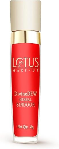 Lotus Makeup Herbals Divine Dew Herbal Sindoor | 21 Love Drop | 8g, Red