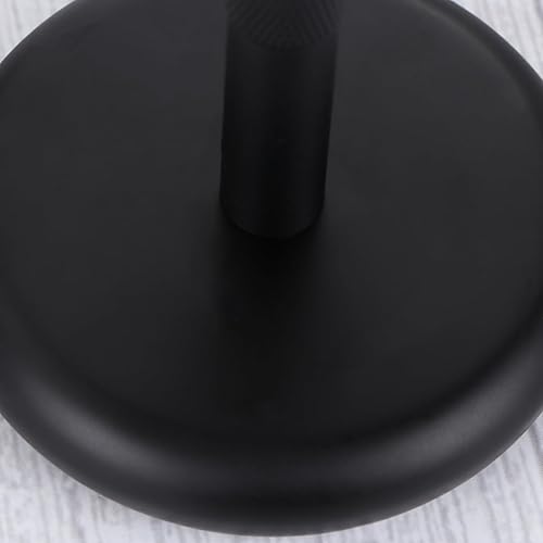 Miniatura 4 de Soporte para herramientas de afeitado de barba, soporte de aleación de zinc, diseño negro elegante para almacenamiento de baño organizado, soporte