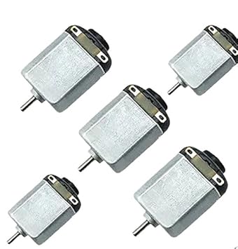 Rashri 5 PCs Small Electric 6v DC Motor, High-Speed, for RC Toys and DIY Projects