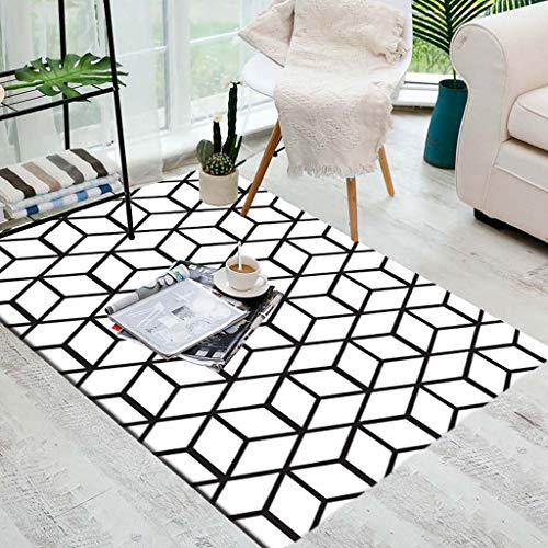 Tapis impression 3D pour salon et chambre moderne 160 x 230 cm
