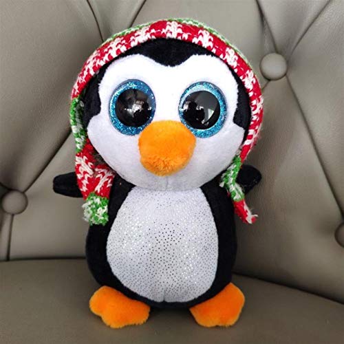 JIAWEIDAMAI Penelope Penguin with Knit Hat Big Eyes Plush Toys Stuffed Animals Soft Toys Buddly Toys (Color : Penelope Penguin)