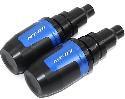 for Yamaha MT-03 MT03 MT 03 Motorcycle CNC Aluminium Crash Pads Exhaust Frame Slider Protector Anti-Fall Frame Sliders (Color Blue)