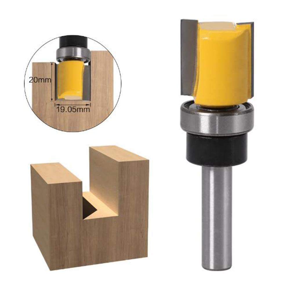 CALANDIS 8mm Shank Flush Trim Router Bit Top Bearking Woodworking Cutter