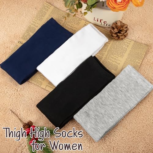 Image of Chalier Womens Thigh High Socks, Thigh Socks Stockings for Women