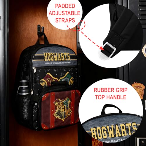 Image of Bioworld Harry Potter Hogwarts Kids 2-Pc 16-Inch Backpack With Trunk-Inspired Lunch Kit