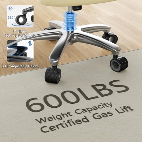 Image of Big and Tall Office Chair, 600lbs Heavy Duty Desk Chair with 5D Arms, Adjustable Lumbar Support & Height, Tilt Function, PU Leather High Back Ergonomic Executive Computer Chair