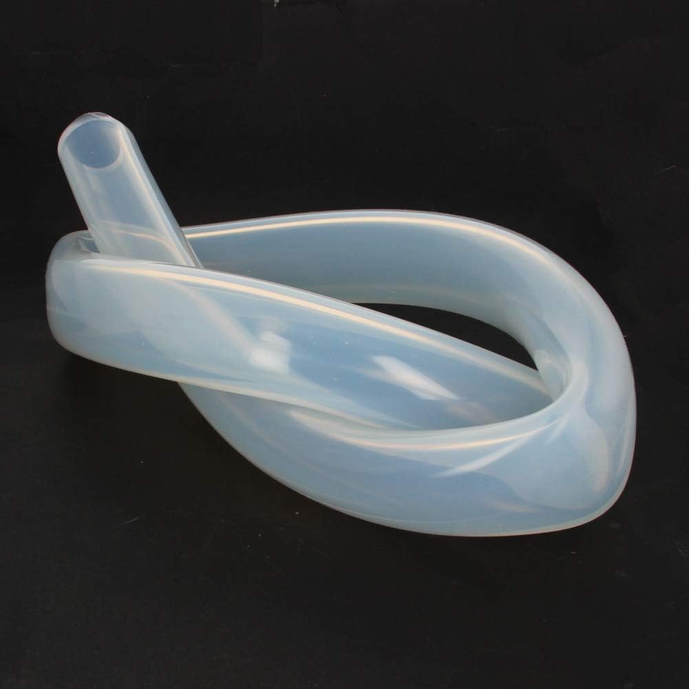 Heyiarbeit Silicone Tubing 25.4mm/0.99"ID x35mm/1.37"OD1m/3.28ft Flexible Silicone Rubber Tube Air Hose Pipe for Pump Transfer Clear